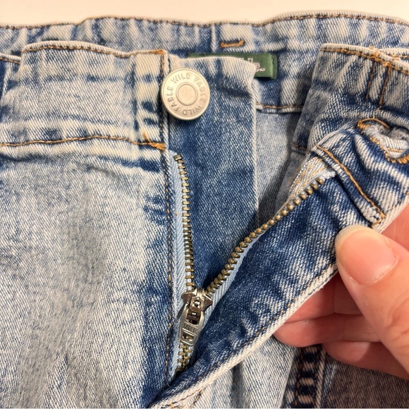 Imperfect Wild Fable Blue Jean Shorts High Waisted Distressed size 2 denim short - Picture 8 of 15